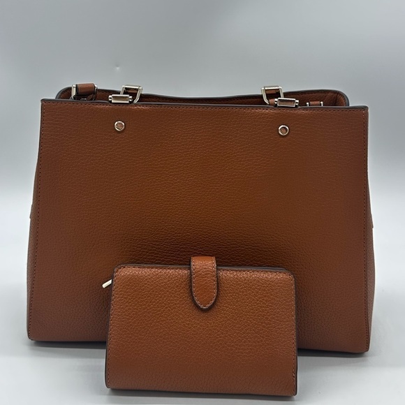 Kate Spade Leila Medium Triple Compartment Satchel Bag & Compact Bifold Wallet - Picture 3 of 15